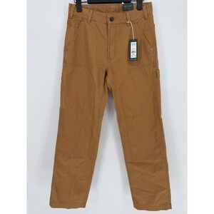 Alpine Design Men's Brown Utility Work Pants Relaxed Fit 40x32 Organic Cotton